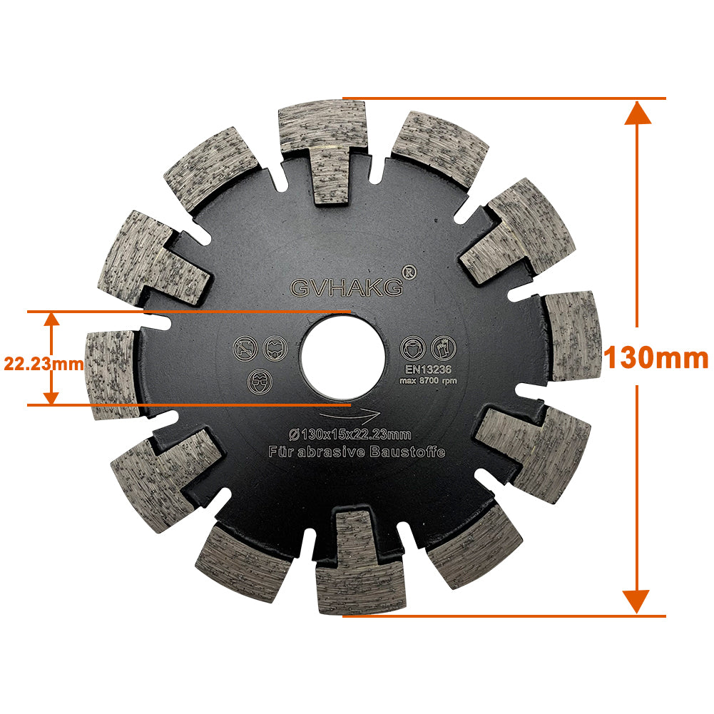 130*15*12*22.23mm diamantschijven Diamant Frässcheiben for Granite Concrete floor